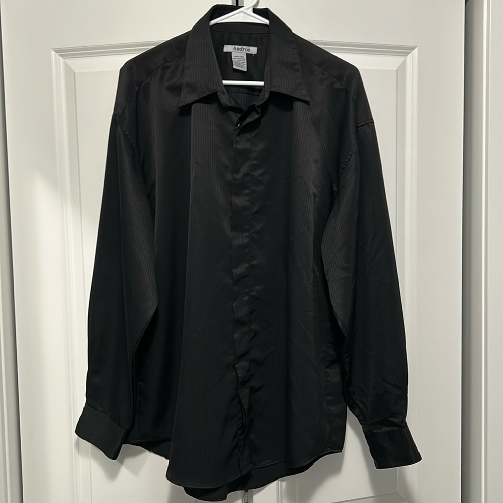 Men’s Andros hidden button dress shirt
